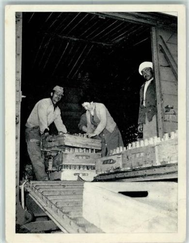 Es Senia Verreries de Afrika Francaise du Nord Transport von Flaschen