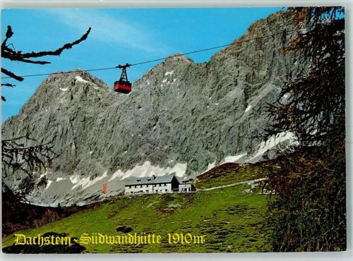 Ramsau Beschreibung aufgeklebt Seilbahn Dachsteinsüdwandhütte