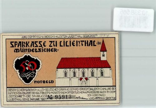 Lilienthal 50 Pfennig der Sparkasse Lilienthal Kloster