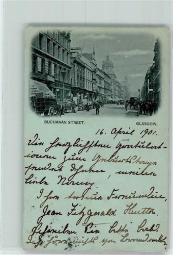 Glasgow 1901 Buchanan Street AK