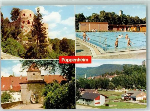 Pappenheim Burg Schwimmbad Oberes Tor Campingplatz