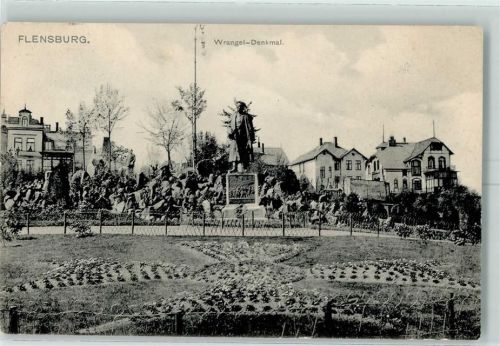 Flensburg 1908 Wrangel Denkmal