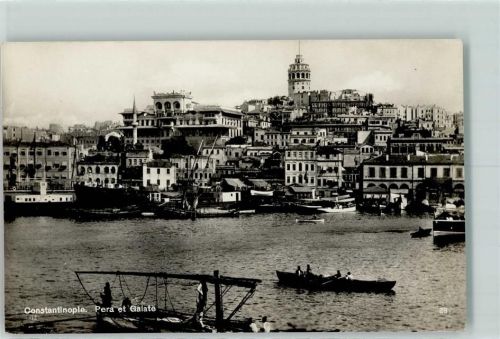Konstantinopel 1929 Pera et Galate AK