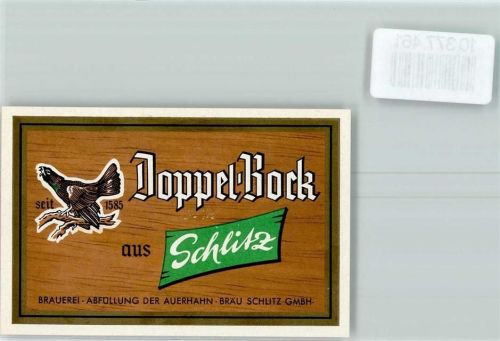 Schlitz Doppelbock Auerhahn-Bräu
