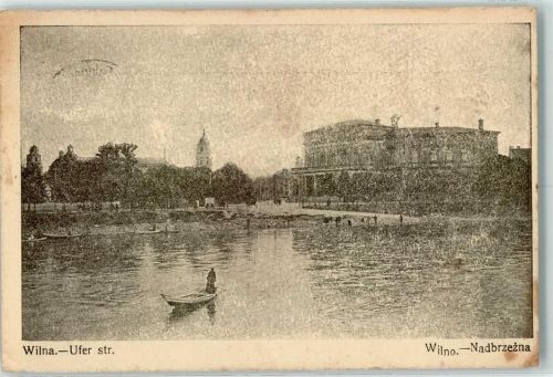 Wilna 1915 Uver Straße WK I AK