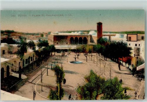 Tunis 1919 Place El-Halfaouine