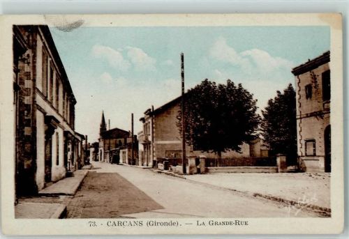 Carcans 1918 La grande Rue