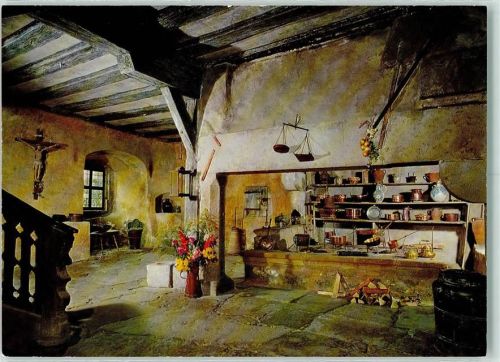 Rothenburg Klosterküche im ehem. Dominikanerinnen-Kloster Nunnerys Kitchen