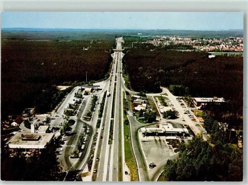 Feucht Autobahnraststätten Nürnberg - Feucht Fliegeraufnahme