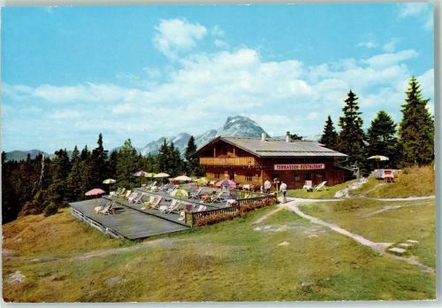 Seefeld Terrassengasthaus am Gschwandkopf Hüttenstempel