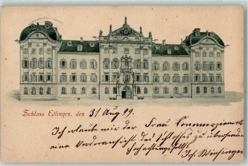 Ellingen 1899 Schloß Ellingen