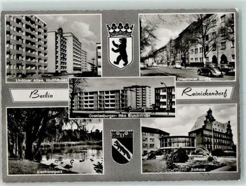 Reinickendorf Lindauer Allee Hochhäuser Ottenhauer Strasse Kleinhorstpark Rathaus