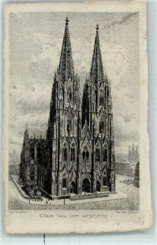 Köln Altstadt-Nord 103 Dom Westseite sign