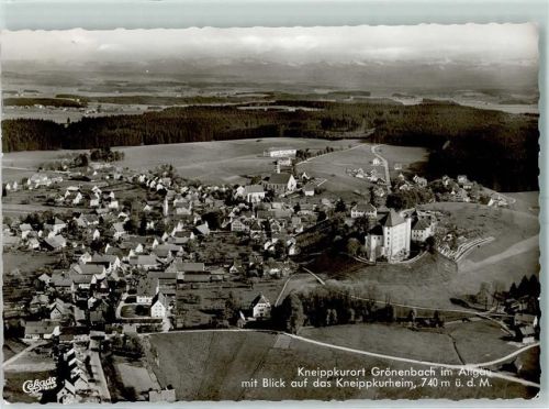 Grönenbach Fliegeraufnahme mit Blick auf das Kneippkurheim