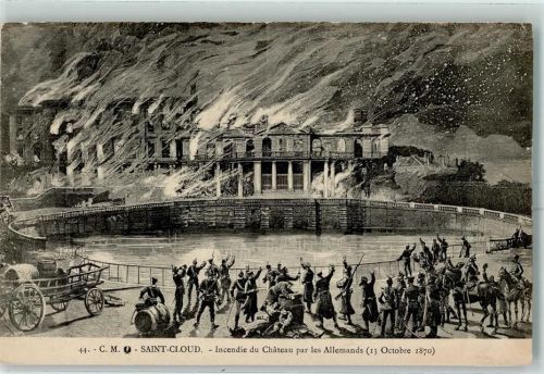 Saint-Cloud Schloss 1870