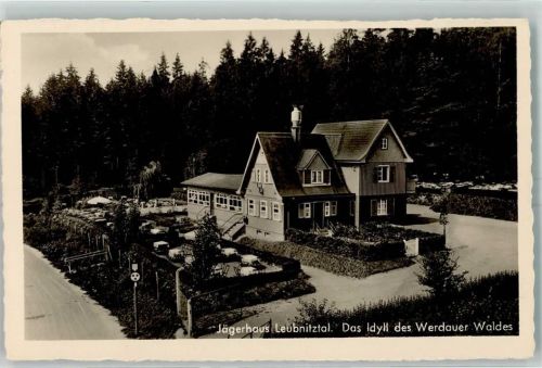 Werdau Jägerhaus Leubnitztal Werdauer Wald Stempel WK II