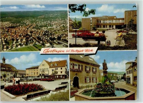Gerlingen Rückseite mit Abschürfungen bzw Kleberesten