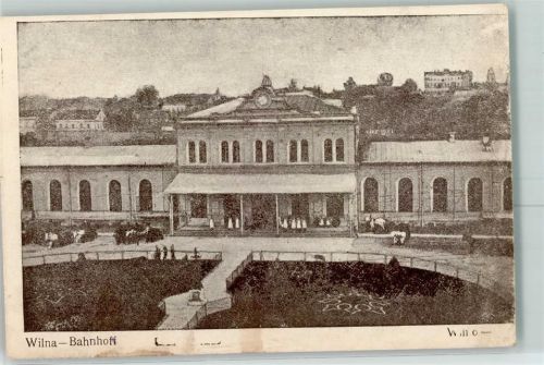 Wilna 1915 Bahnhof Feldpost WK I