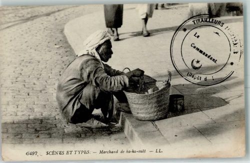 Alger 1916 Tracht Marktszene