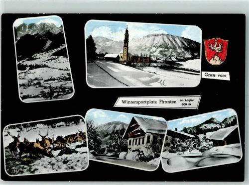 Pfronten Rotwild Fütterung Winter