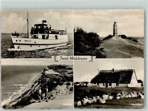 Neuendorf Insel Hiddensee Leuchturm Steilküste Ausflugsschiff Nautilus