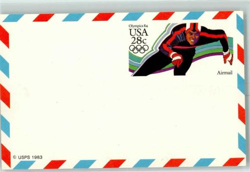 Olympia 1984 USA Airmail Karte Ganzsache