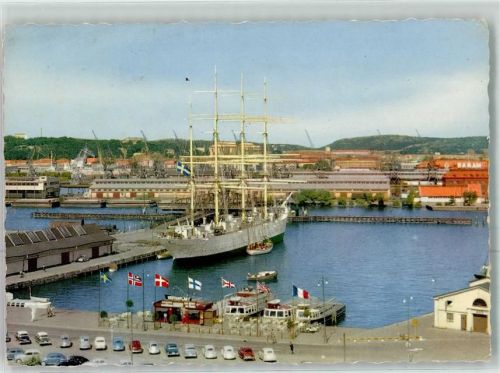 Göteborg 1961 The Viking in harbor AK