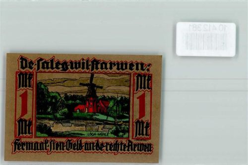 Leer Notgeld Friesische Tracht