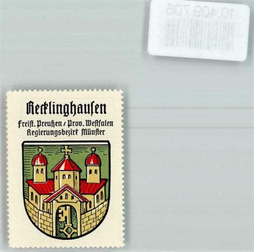 Recklinghausen Vignette Wappen Kaffee Hag ca 1920-1940