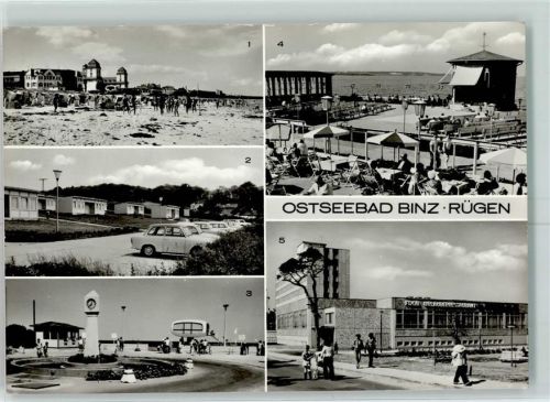 Binz 1978 Gasthaus Pension Auto