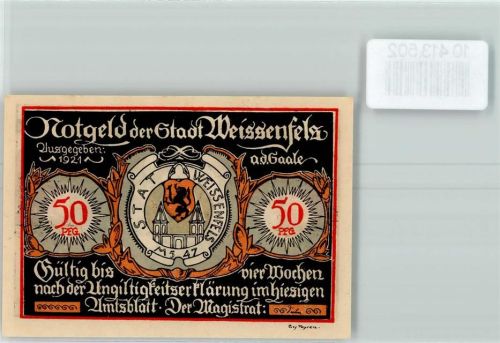 Weißenfels Notgeld Augustusburg