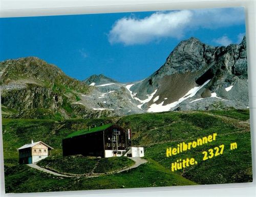 Neue Heilbronner Hütte Beschreibung aufgeklebt Hüttenstempel