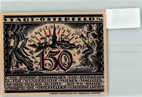 Osterfeld Notgeld Bergmann