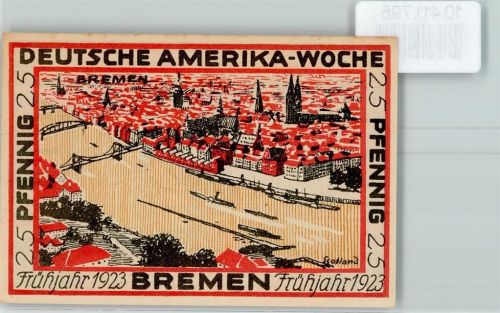 Bremen Notgeld Dt. Amerika Woche 1923