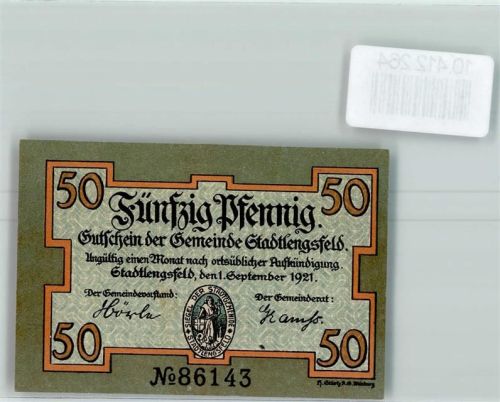 Stadtlengsfeld Notgeld Schäfer mit Hund