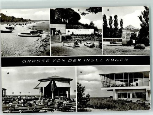 Thiessow Thiessow Strand sellin Freilichtbühne Göhren Musikpavillon Binz Konzertpavillon vor dem Kurhaus Baabe HO-Gaststätte Inselparadies am Strand