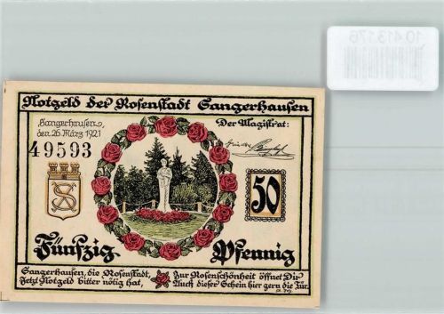 Sangerhausen Notgeld Rosenkranz