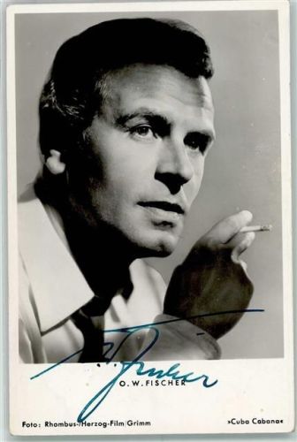 O.W. Fischer Originalautogramm