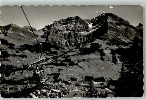 Adelboden BE Sesselbahn Schwandfeldspitz Bonderspitz Kl. Lohner Grosslohner Sessellift 1953 Gebrauchsspuren
