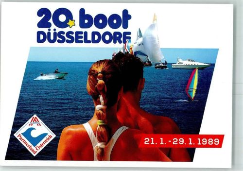 Düsseldorf 20. Bootsmesse 1989 Motoryacht Segelboote