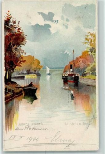 Siofok 1900 Hafen