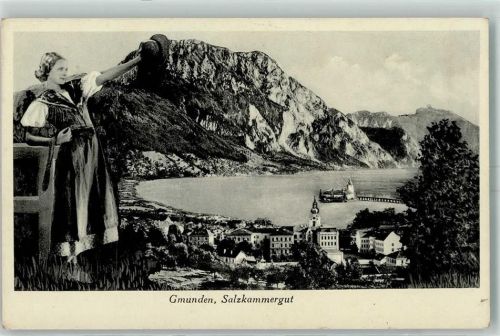 Gmunden Salzkammergut Tracht Schloß Orth Traunstein