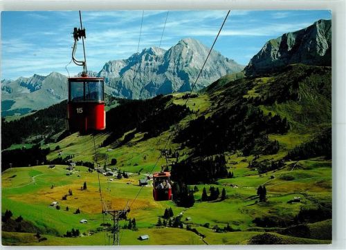 Adelboden BE Gondelbahn Geils Hahnenmoos Bonderspitz Grosslohner