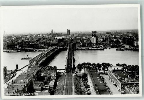 Rotterdam Dampfer Eisenbahnbrücke