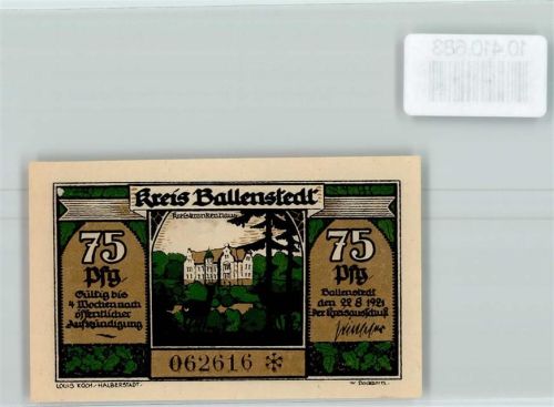 Ballenstedt Notgeld Zwerge
