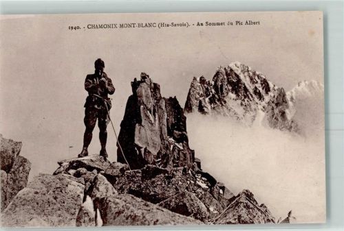 Chamonix-Mont-Blanc Albert Peak-Gipfel Bergsteiger