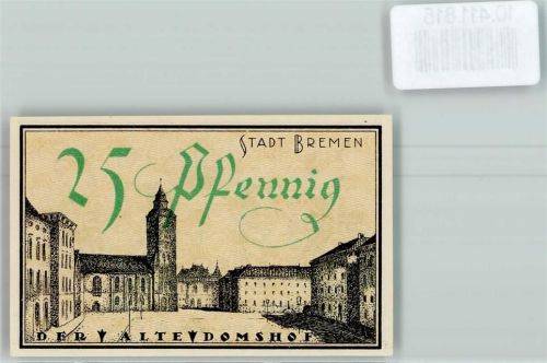 Bremen Notgeld Alte Domshof