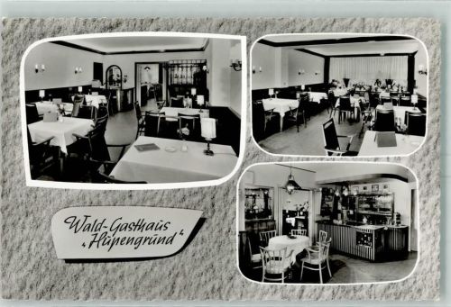 Uchtdorf 1967 Wald-Gasthaus Hupengrund Gastraum Theke