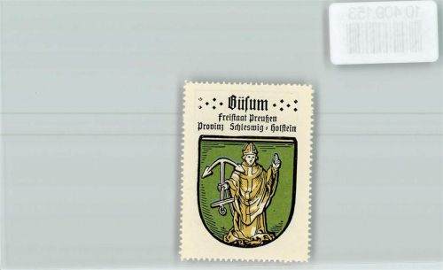 Büsum Vignette Wappen Kaffee Hag ca 1920-1940