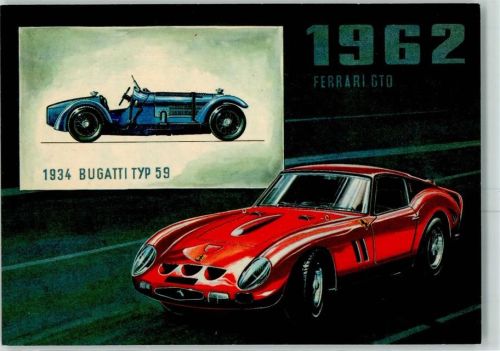 1962 Ferrari GT und Oldtimer Bugatti Typ 1959